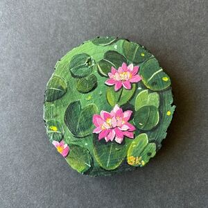 Hand-Painted Floral Fridge Magnet